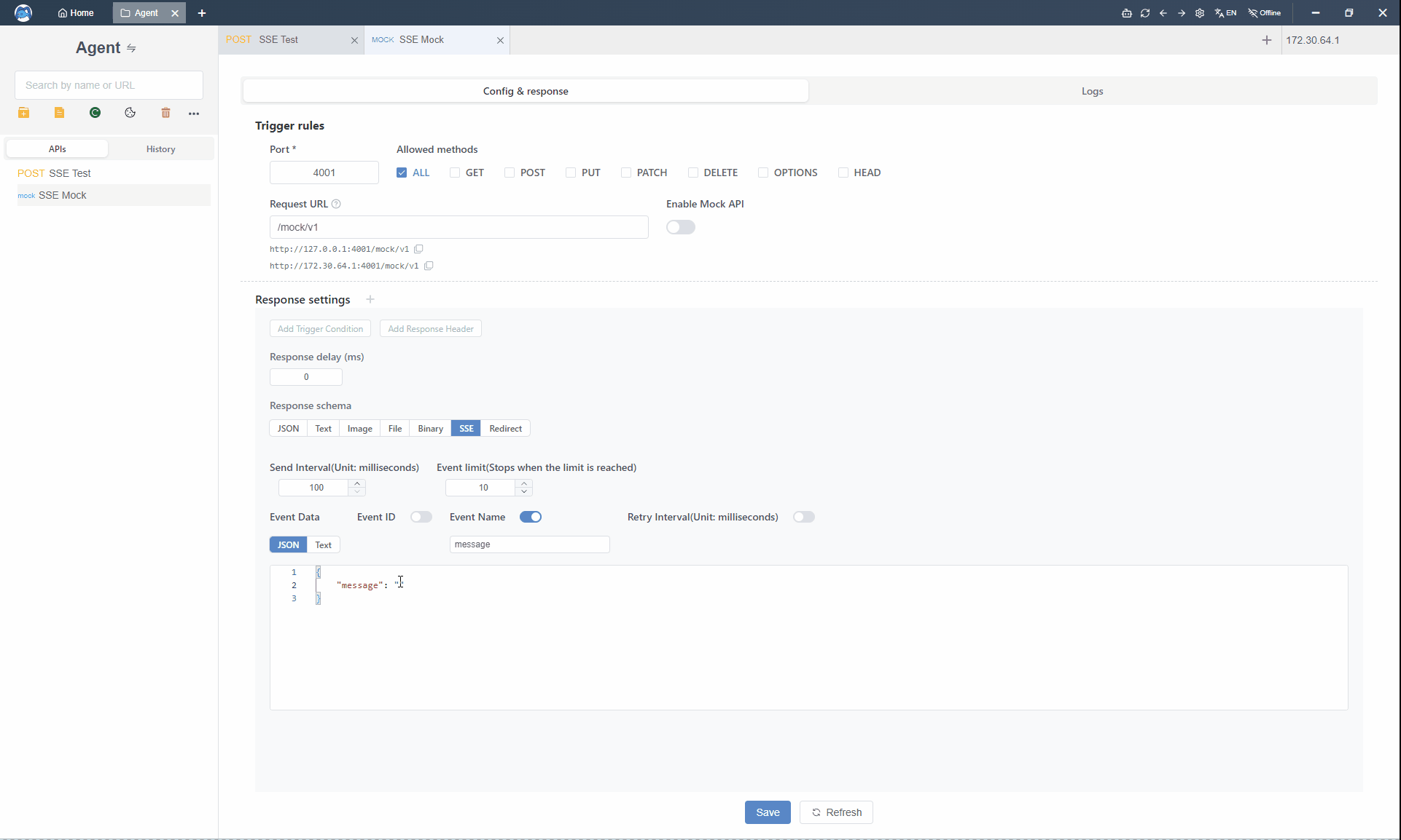 SSE Streaming Output